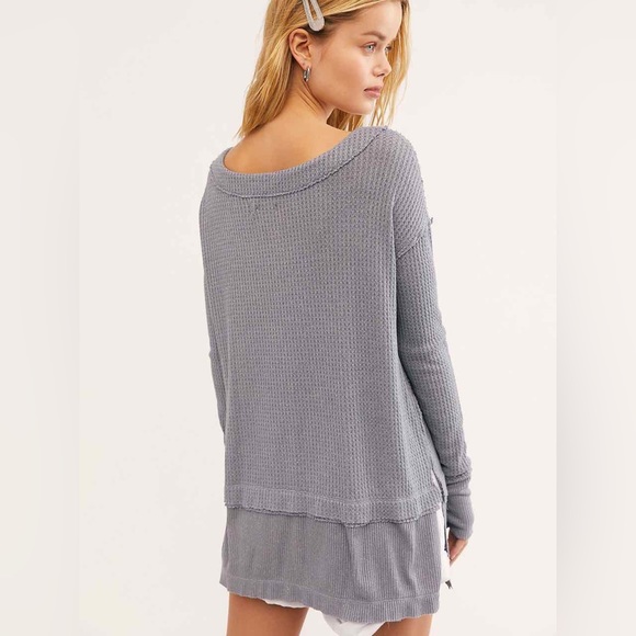 Free People North Shore Thermal Knit Tunic Top - XS - Picture 1 of 6